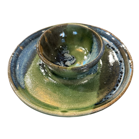 Green Bowl and Plate